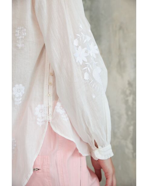 Weißes Baumwolltop Karla