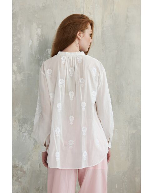 Weißes Baumwolltop Karla