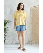 Leela Top- Top 3 in cotone giallo