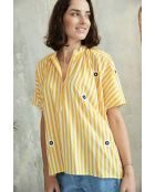 Leela Top- Top 3 in cotone giallo