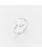 Anillo Leaf silver