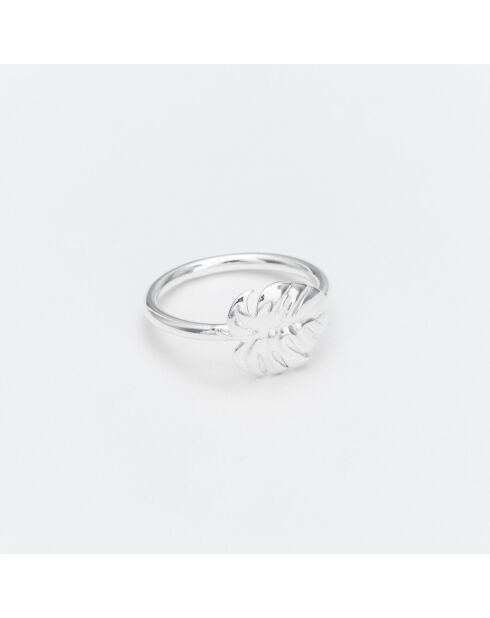 Anillo Leaf silver