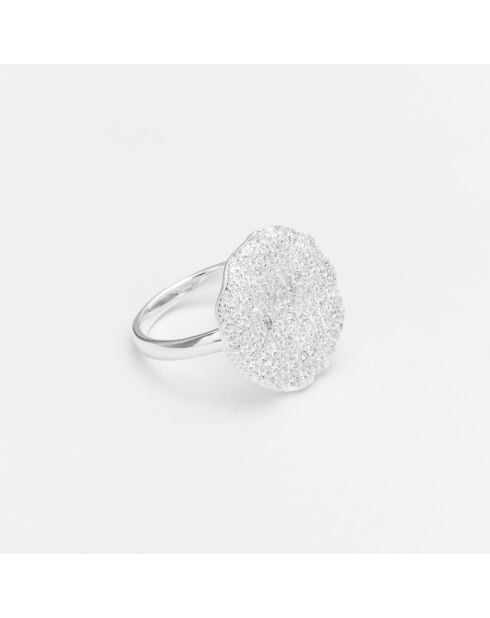 Anillo de plata Cleophee Zircons