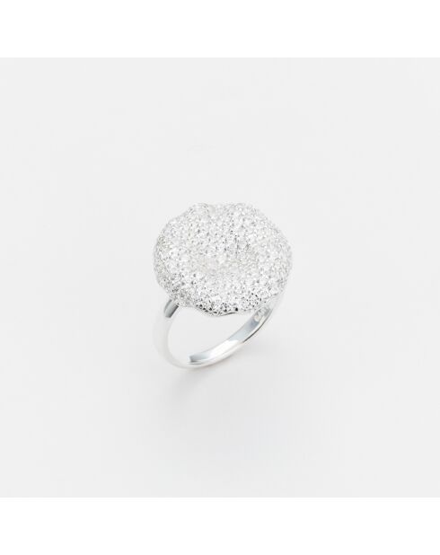 Anillo de plata Cleophee Zircons