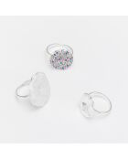 Anillo de plata Cleophee Zircons