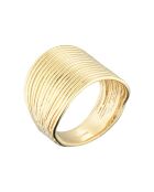 Grote gouden koperen ring