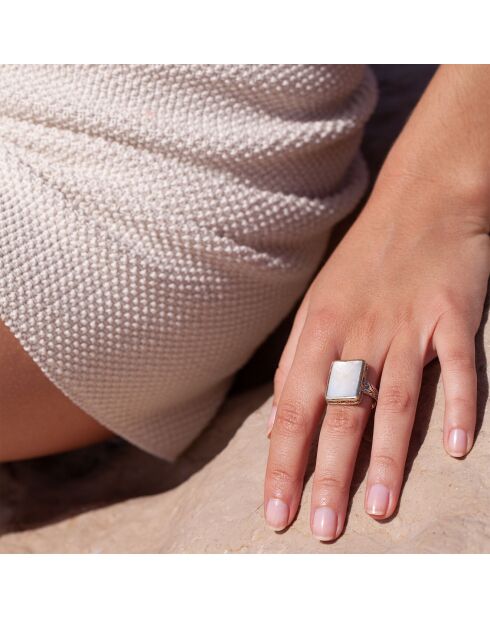 Bague en argent et laiton R5904