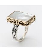 Anello in argento e ottone R5904