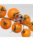 Joyce Zirconia mehrfarbiger Ring aus Silber und Messing