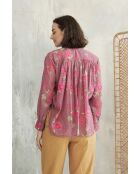 Meera-2 Roses Garden lila Baumwollhemd