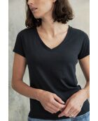 Roxane Baumwoll-T-Shirt- 4 schwarz