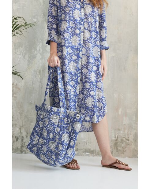 Bolsa de algodón Keena con flores de Jodhpur