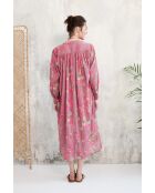 Lilafarbenes Baumwollkleid Talula-2 Roses Garden