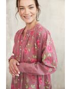 Lilafarbenes Baumwollkleid Talula-2 Roses Garden