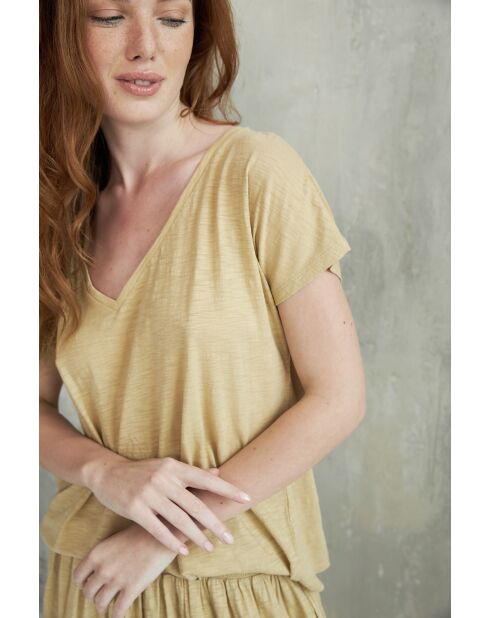 Beiges Baumwoll-T-Shirt Roxy-2