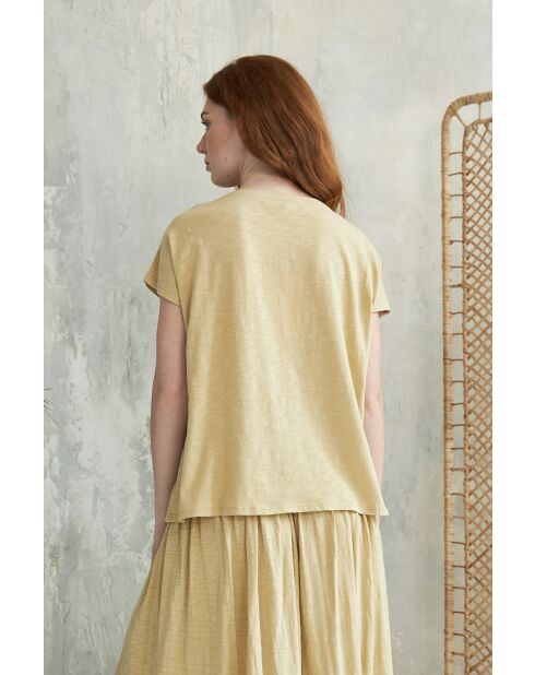 Beiges Baumwoll-T-Shirt Roxy-2