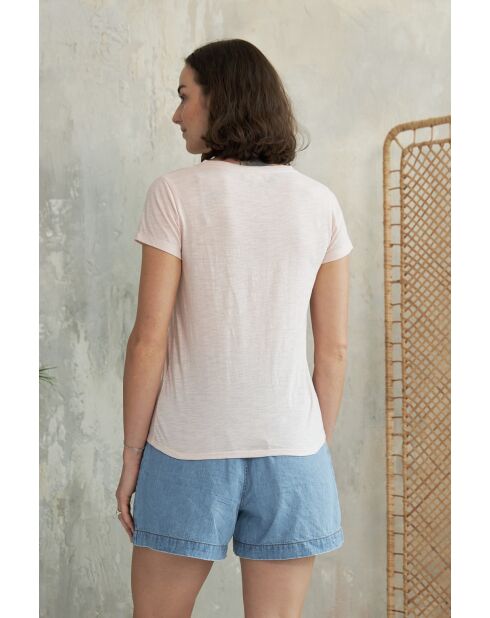 T-shirt Roxane in cotone - 3 rosa