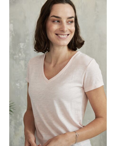 T-shirt Roxane in cotone - 3 rosa