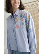 Mani-2 blaues Baumwollhemd