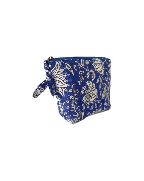 Pochette en coton Anjee fleurs de jodhpur