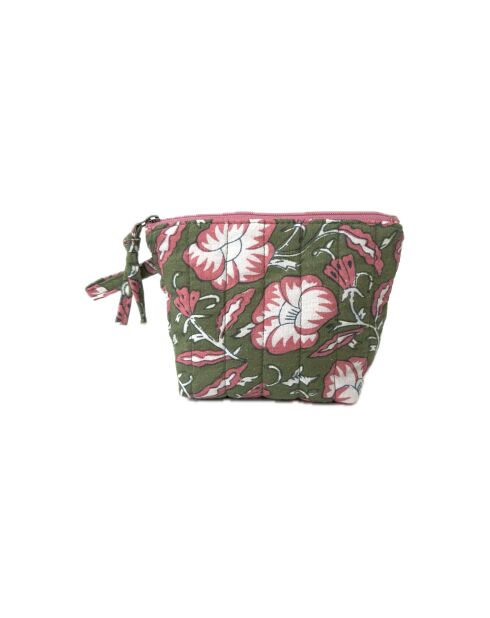 Pochette en coton Anjee summer batik green