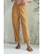 Beige katoenen broek Bari-2