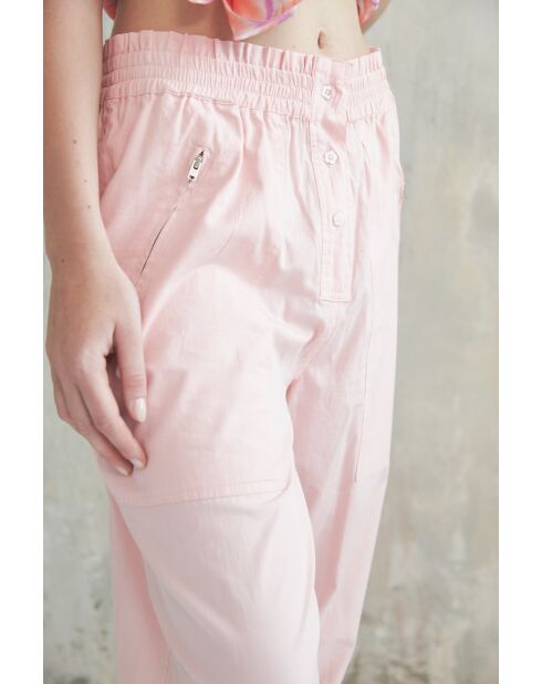 Bari-1 roze katoenen broek