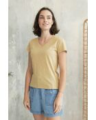 Beiges Baumwoll-T-Shirt Roxane-2