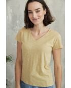 Beiges Baumwoll-T-Shirt Roxane-2
