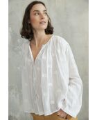 Weißes Lolla Top-1 Baumwollhemd
