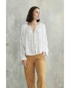 Weißes Lolla Top-1 Baumwollhemd