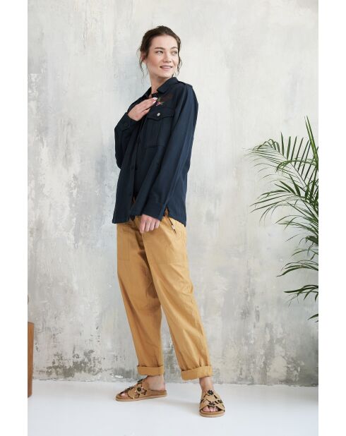 Schwarze Baumwolljacke Nova-2