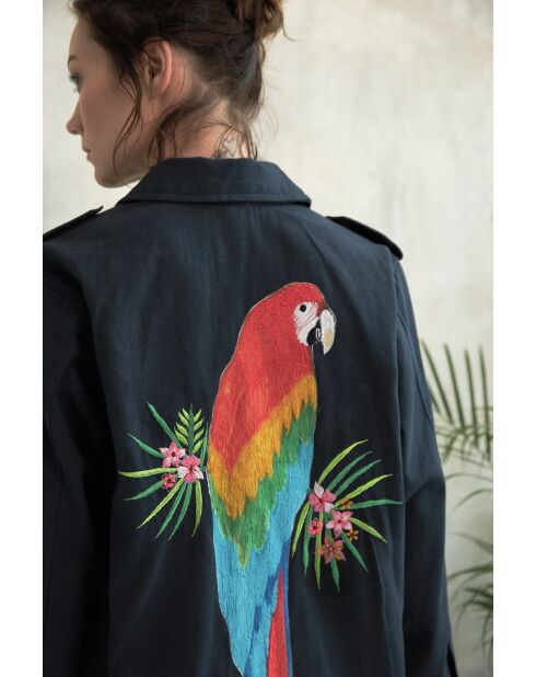 Schwarze Baumwolljacke Nova-2