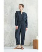 Tuta nera Anjali in cotone