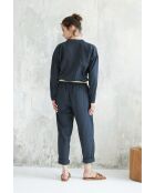 Tuta nera Anjali in cotone