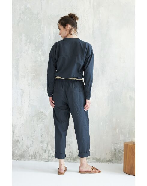 Tuta nera Anjali in cotone