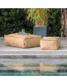 Cuscino da pavimento in rafia beige CRS2 - 85x65x30