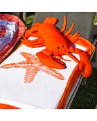Coussin homard orange CS1 orange - 90x50x15cm