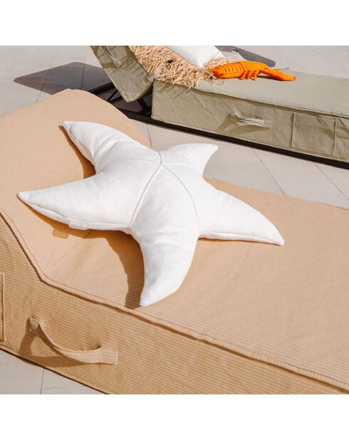 Coussin étoile de mer CS2 blanc - 70cm