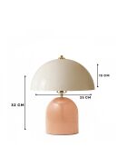 Tischlampe 242469 Lachs -H.32 cm