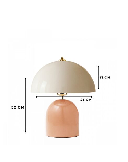 Tischlampe 242469 Lachs -H.32 cm