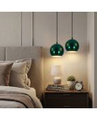 Orbıt-15-16300-D groene kroonluchter -H.35 tot 100 cm