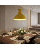 Kure-30-3710-A gelber Kronleuchter -H.40 bis 90 cm