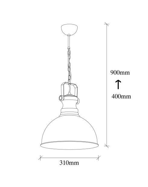 Kure-30-3710-A gelber Kronleuchter -H.40 bis 90 cm