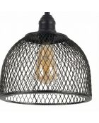 Berk-16400-7-A schwarzer Kronleuchter -H.30 bis 109 cm