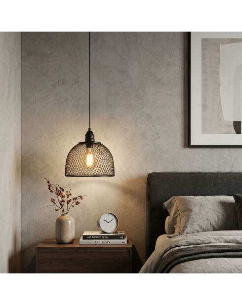 Berk-16400-7-A schwarzer Kronleuchter -H.30 bis 109 cm