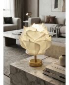 MAG0001 antieke goud-witte tafellamp -H.35 cm