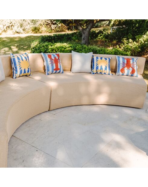 Cuscino estivo CI-CA stampato Cote d'Azur - 40x40cm