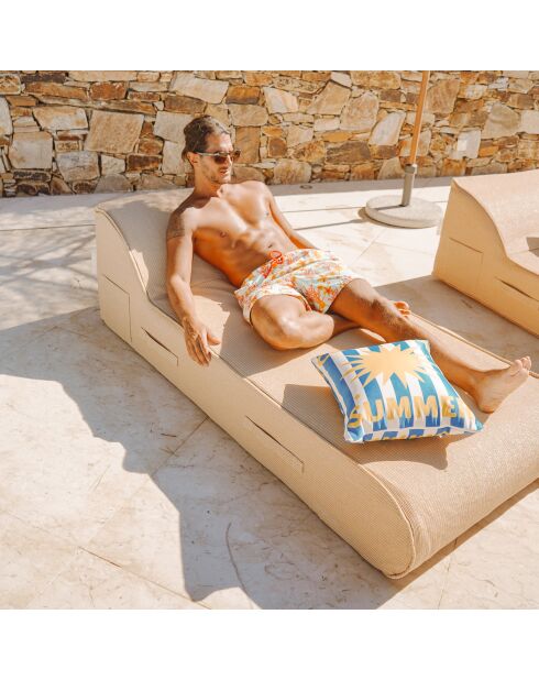 Cuscino estivo CI-CA stampato Cote d'Azur - 40x40cm