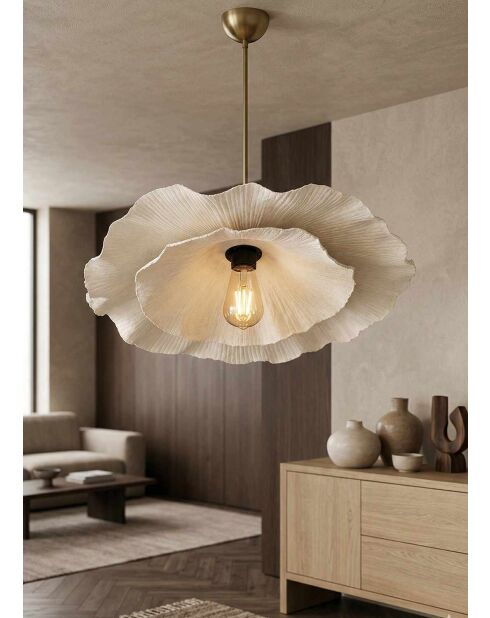 Lampadario MOD0001 bianco -H.75-80 cm
